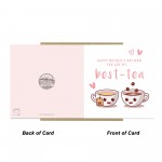 Happy Mothers Day Card To My Best Tea, Mummy Card, Bestie Card