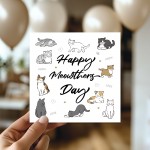 Funny Cat Mother's Day Card Cute Card for Mums Mothers Day Card