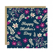 Mother's Day Card, Card for Mum Floral Design Mothers Day Card