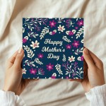 Mother's Day Card, Card for Mum Floral Design Mothers Day Card
