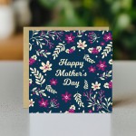 Mother's Day Card, Card for Mum Floral Design Mothers Day Card