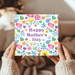MOTHERS DAY CARD Floral Mothers Day Card For Her Card For Mum