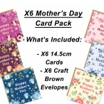 Happy Mothers Day Card Pack Mothers Day Cards Set Of 6 Cards