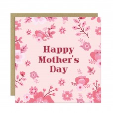 Pink Mothers Day Card For Mum, Handmade Mothers Day Card, Ideal