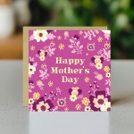 Floral Mothers Day Card With Kraft Envelope Elegant Card