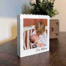 Personalised Mum and Dad Photo Gift Custom Building Block
