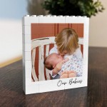 Personalised Mum and Dad Photo Gift Custom Building Block