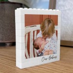 Personalised Mum and Dad Photo Gift Custom Building Block