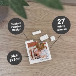 Personalised Mum and Dad Photo Gift Custom Building Block