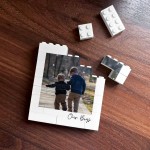 Personalised Our Boys Photo Block Gift For Son Custom Family