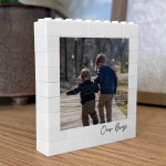 Personalised Our Boys Photo Block Gift For Son Custom Family