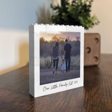 Personalised Our Family Photo Block Gift Mum and Dad Gifts