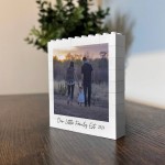 Personalised Our Family Photo Block Gift Mum and Dad Gifts