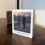 Personalised Our Family Photo Block Gift Mum and Dad Gifts