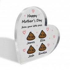 Personalised Mum Gift Mothers Day Gift Heart Plaque Funny