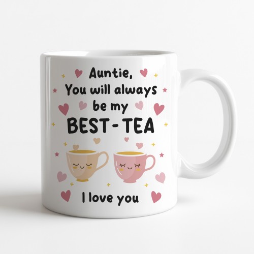 Mug For Auntie, Auntie Gift For Birthday, MY BEST TEA Mug, Besti