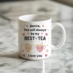 Mug For Auntie, Auntie Gift For Birthday, MY BEST TEA Mug, Besti