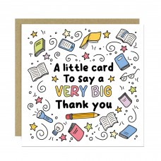 Thank You Card For Teacher, Card For Him Her Appreciation Card