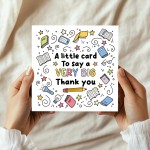 Thank You Card For Teacher, Card For Him Her Appreciation Card