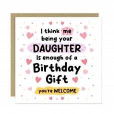 FUNNY Birthday Card For Mum Birthday Card From Daughter