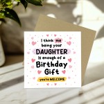 FUNNY Birthday Card For Mum Birthday Card From Daughter