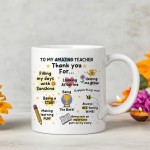 Mug For Teacher Gift For Him Her Appreciation Gift Thank You