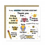 Thank You Card For Teaching Assistant Card For Him Her