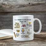 Mug For Teaching Assistant Gift For Him Her Appreciation Gift