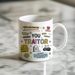 Traitor Colleague Mug Funny Leaving Gift New Job Congrats