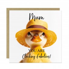 Funny Mothers Day Card Mum You Are Clucking Fabulous Humour Card