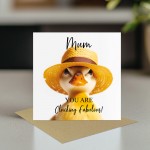 Funny Mothers Day Card Mum You Are Clucking Fabulous Humour Card