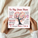 Mothers Day Card, To My Dear Mum I Love You Card, Mum Birthday