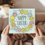 Happy Easter Card Cute Easter Card Easter Card With Envelope