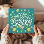 Easter Card, Cute Easter Card, Happy Easter Card With Envelope
