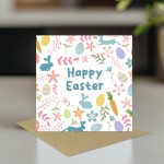 Easter Card Cute Easter Card HAPPY EASTER CARD Easter Egg CarD