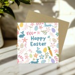 Easter Card Cute Easter Card HAPPY EASTER CARD Easter Egg CarD