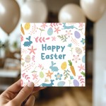 Easter Card Cute Easter Card HAPPY EASTER CARD Easter Egg CarD