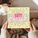 Cute Easter Card Easter Card Happy Easter Card With Envelope