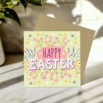 Cute Easter Card Easter Card Happy Easter Card With Envelope
