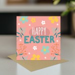 Easter Card, Pink Easter Card, Card For Easter, Easter Wishes