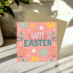 Easter Card, Pink Easter Card, Card For Easter, Easter Wishes