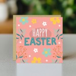 Easter Card, Pink Easter Card, Card For Easter, Easter Wishes