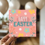 Easter Card, Pink Easter Card, Card For Easter, Easter Wishes