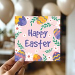 Easter Card, Floral Pastel Easter Card, Card For Easter