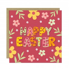 Floral Easter Card Cute Easter Card Happy Easter Card
