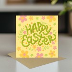 Colourful Easter Card Cute Easter Card Happy Easter Card