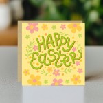 Colourful Easter Card Cute Easter Card Happy Easter Card