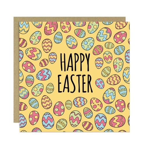 Easter Egg Card Happy Easter Card, Easter Card With Envelope