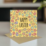 Easter Egg Card Happy Easter Card, Easter Card With Envelope