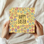Easter Egg Card Happy Easter Card, Easter Card With Envelope